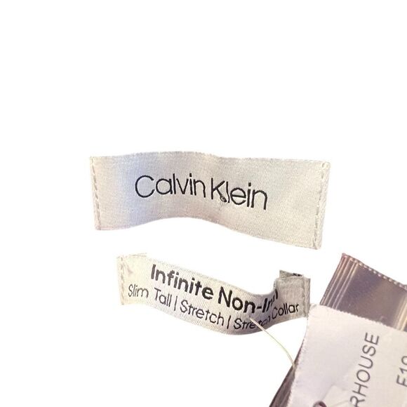 NWT! Calvin Klein maroon infinite non iron button down shirt - Picture 3 of 12